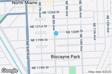 Map image of the property - 11919 NE 8th Ave