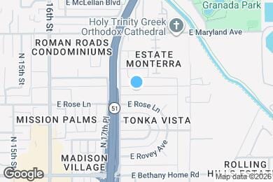 Map image of the property - 1819 E Claremont St