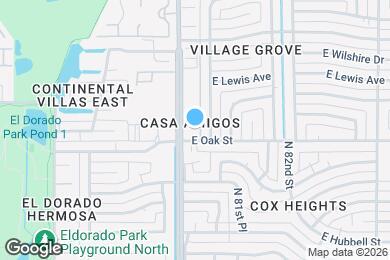 Map image of the property - 8066 E Oak St