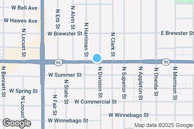 Map image of the property - 405 W Wisconsin Ave