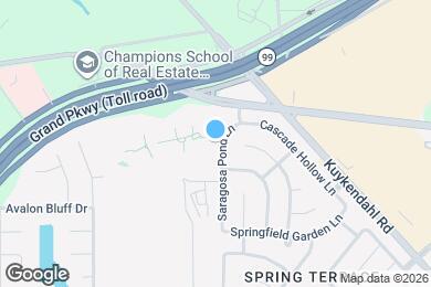 Map image of the property - 21927 Saragosa Pond Ln
