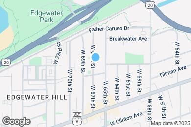 Map image of the property - 1277 W 67th St