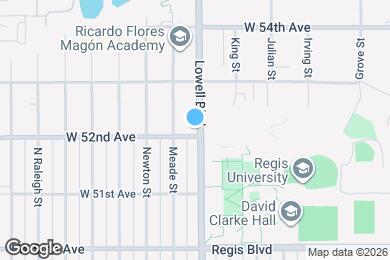 Map image of the property - 5201 Lowell Blvd