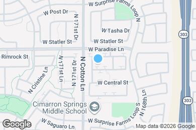 Map image of the property - 17036 W Marshall Ln