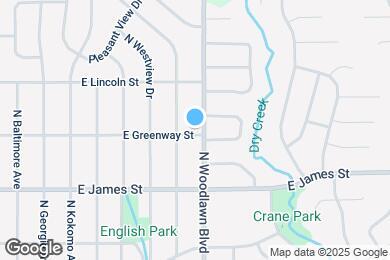 Map image of the property - 1201 N Woodlawn Blvd