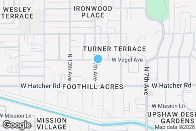 Map image of the property - 9439 N 11th Ave