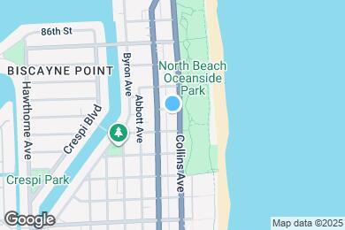 Map image of the property - 10230 Collins Ave