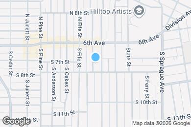 Map image of the property - 634 S Steele St