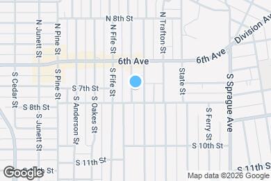 Map image of the property - 634 S Steele Street