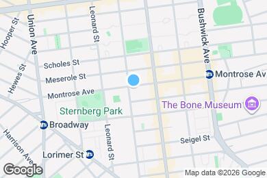 Map image of the property - 2 Bed 2 Bath in East Williamsburg!