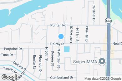 Map image of the property - 7803 N Whittier St