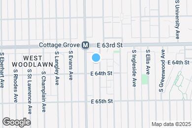 Map image of the property - 6338 S Maryland Ave