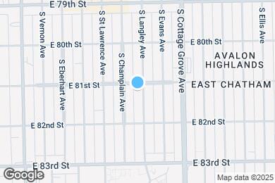 Map image of the property - 8110 S Langley Ave