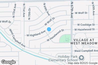 Map image of the property - 6850 W Coolidge St