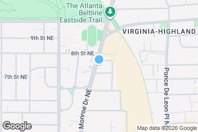 Map image of the property - 883 Monroe Dr NE