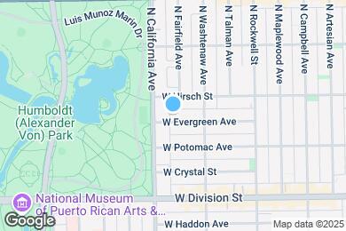 Map image of the property - 2736 W Evergreen Ave