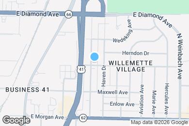 Map image of the property - 1504 Keck Ave