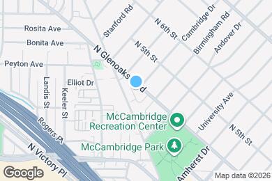 Map image of the property - 1801 N Glenoaks Blvd