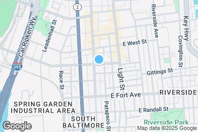 Map image of the property - 7 E Ostend St