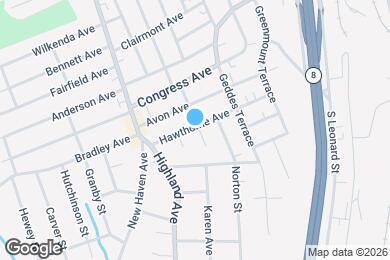 Map image of the property - 95 Hawthorne Ave
