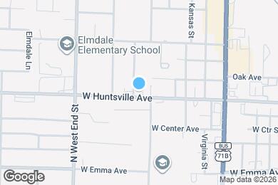 Map image of the property - 1318 W Huntsville Ave