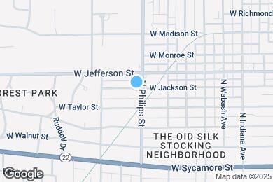 Map image of the property - 1305 W Jackson St