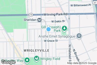 Map image of the property - 3836 N Wilton Ave