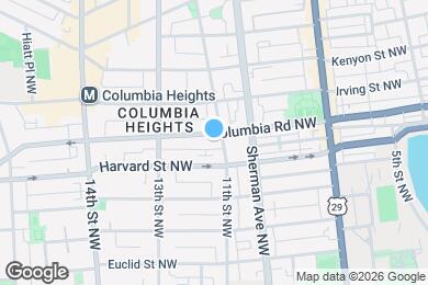 Map image of the property - 1106 Columbia Rd NW