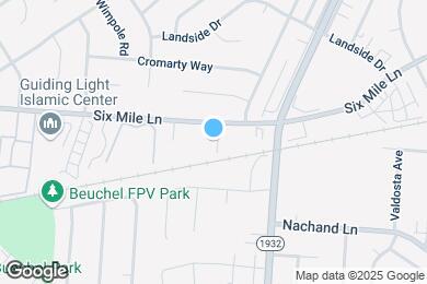 Map image of the property - Six Mile Lane Apartments