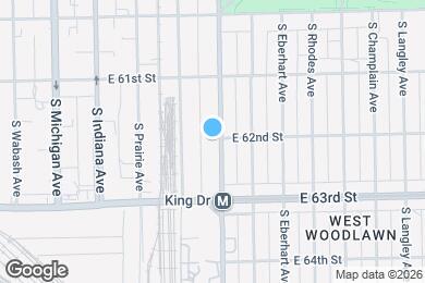 Map image of the property - 6160 S Martin Luther King Dr
