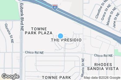 Map image of the property - 10824 Arguello Trl NE