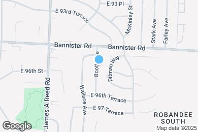 Map image of the property - 9525 Booth Ave