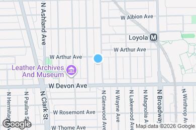 Map image of the property - 6442 N Glenwood Ave