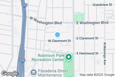 Map image of the property - 111 W Claremont St