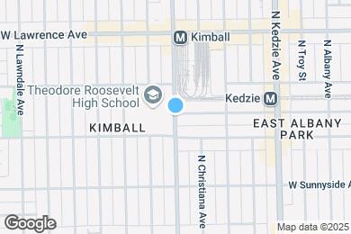 Map image of the property - 5614 N Kimball Ave