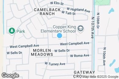 Map image of the property - 10913 W Minnezona Ave