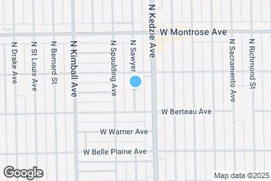 Map image of the property - 4257 N Sawyer Ave