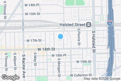 Map image of the property - 1702 S Morgan St