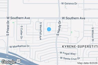 Map image of the property - 1033 W Laguna Dr