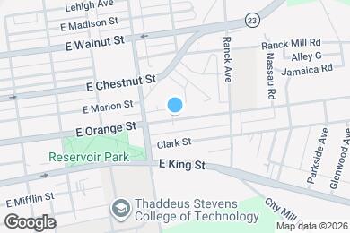 Map image of the property - 951 E Orange St