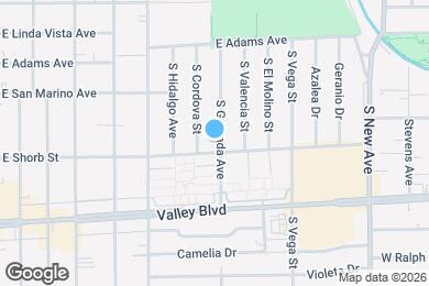 Map image of the property - 1145 S Granada Ave