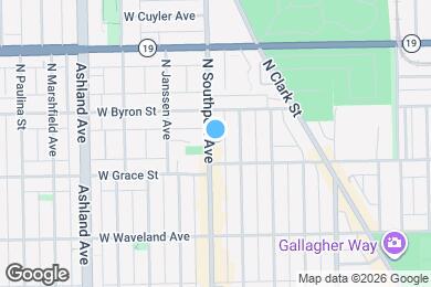 Map image of the property - 3829 N Southport Ave