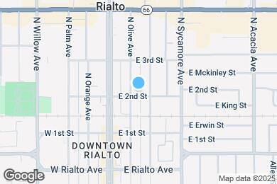 Map image of the property - 170 E 2nd St