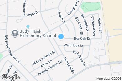 Map image of the property - 700 Bur Oak Dr