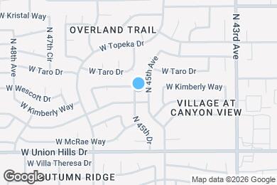 Map image of the property - 18815 N 45th Dr