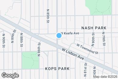 Map image of the property - 3456 N 84th St