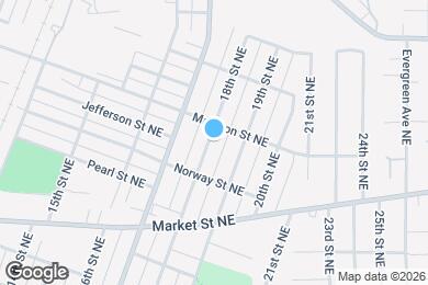 Map image of the property - 1730 18th St NE