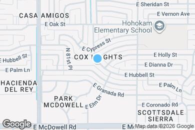 Map image of the property - 8233 E Hubbell St