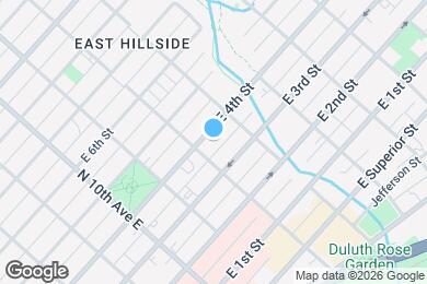 Map image of the property - 1212 E 4th St