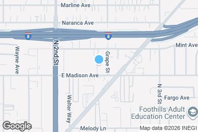 Map image of the property - 1386 E Madison Ave